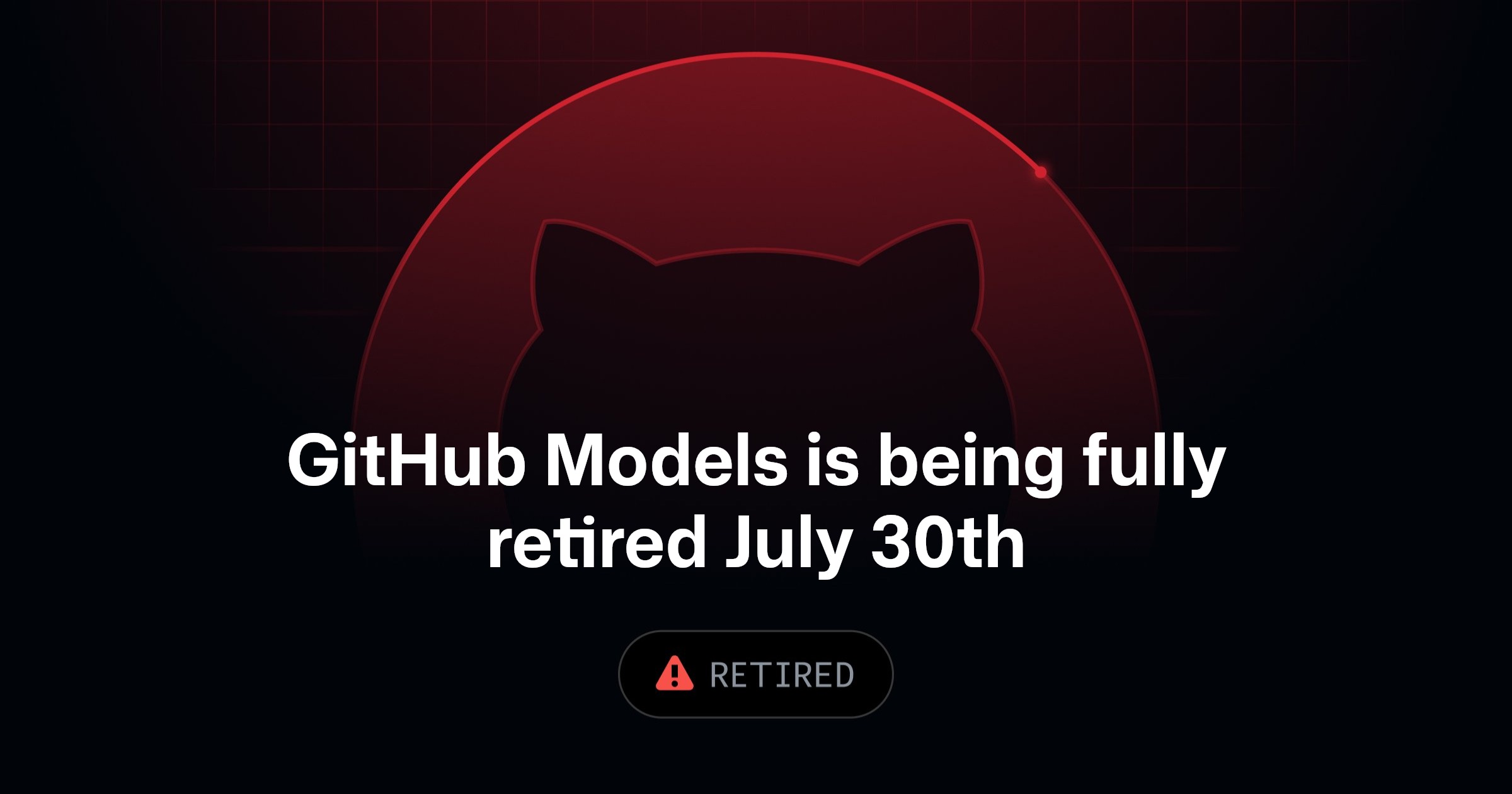 Anuncio de retirada de GitHub Models